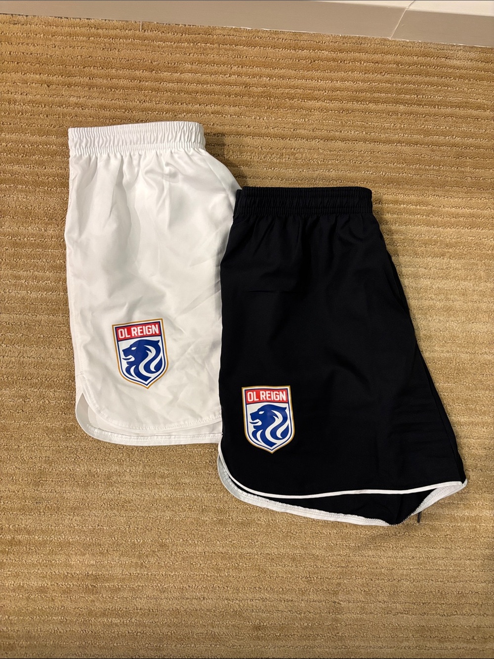 Reign OL Nike Reign Soccer Shorts, White and Black, 2-Pack, Size Women’s Small